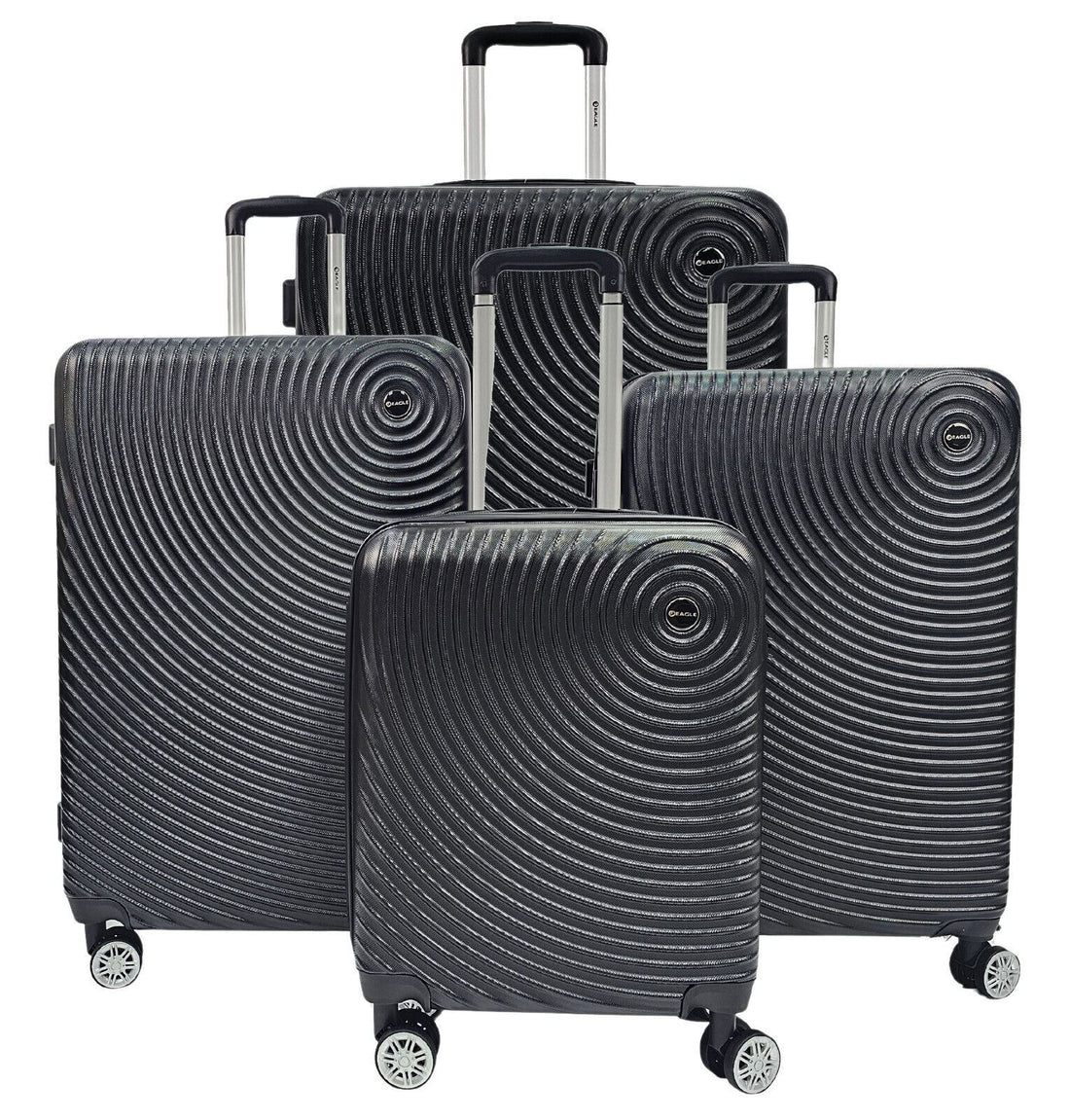 Brookside Set of 4 Hard Shell Suitcase in Black