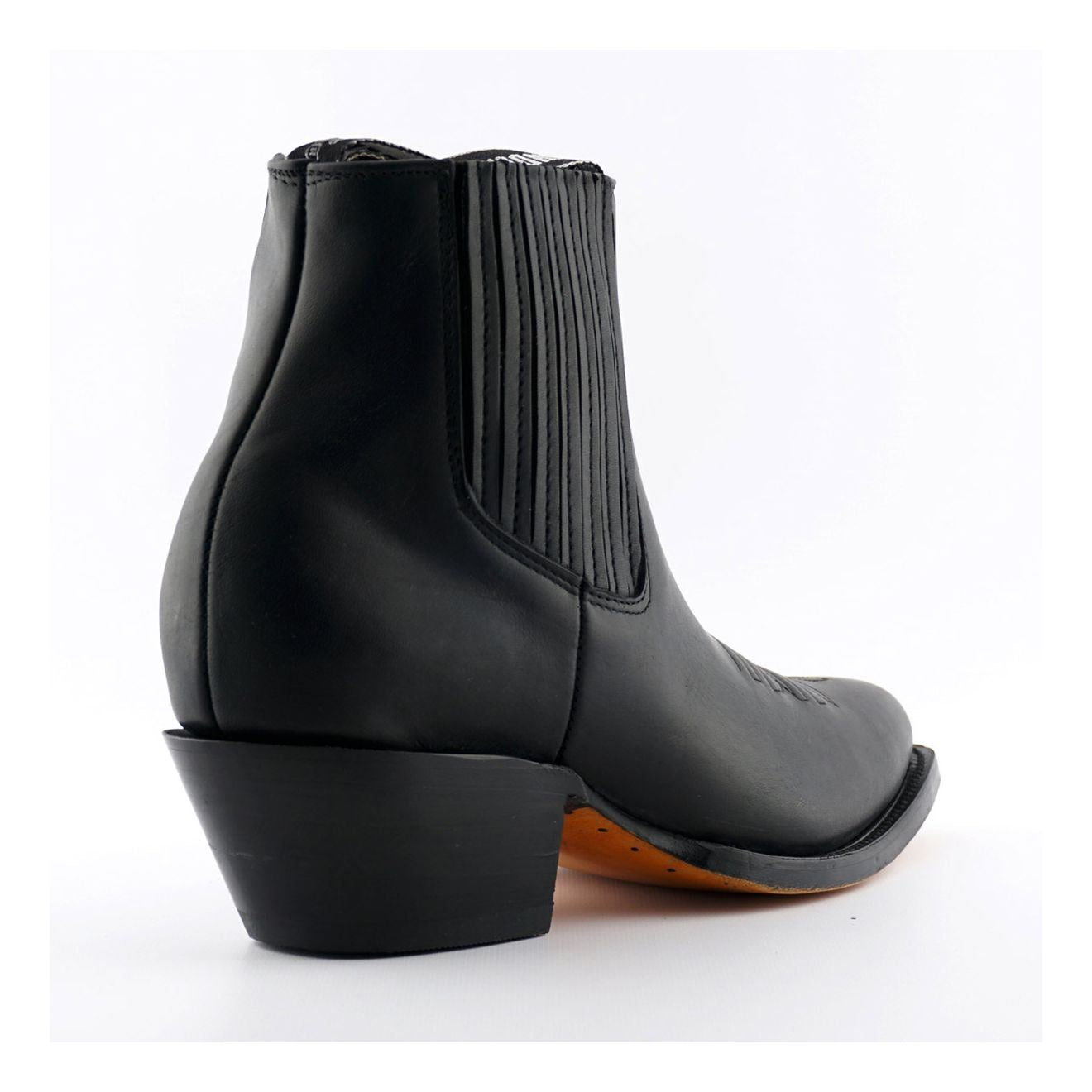 Grinders Unisex Black Western Ankle Boots- Maverick