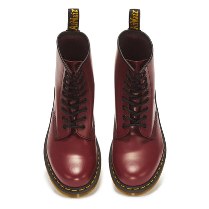Dr Martens 1460 Cherry Red Leather 8-Eye Combat Boots - 11822600