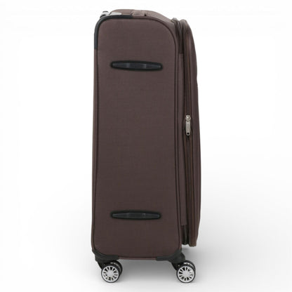 Carrollton Medium Soft Shell Suitcase in Brown