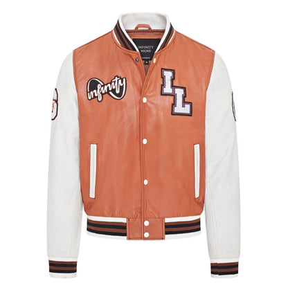 Mens Baseball Leather Letterman Bomber Jacket - Walthamstow