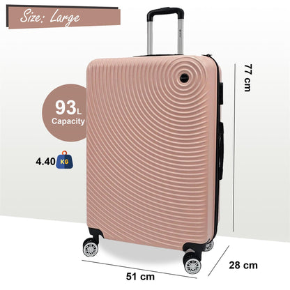 Brookside Large Hard Shell Suitcase in Rose Gold