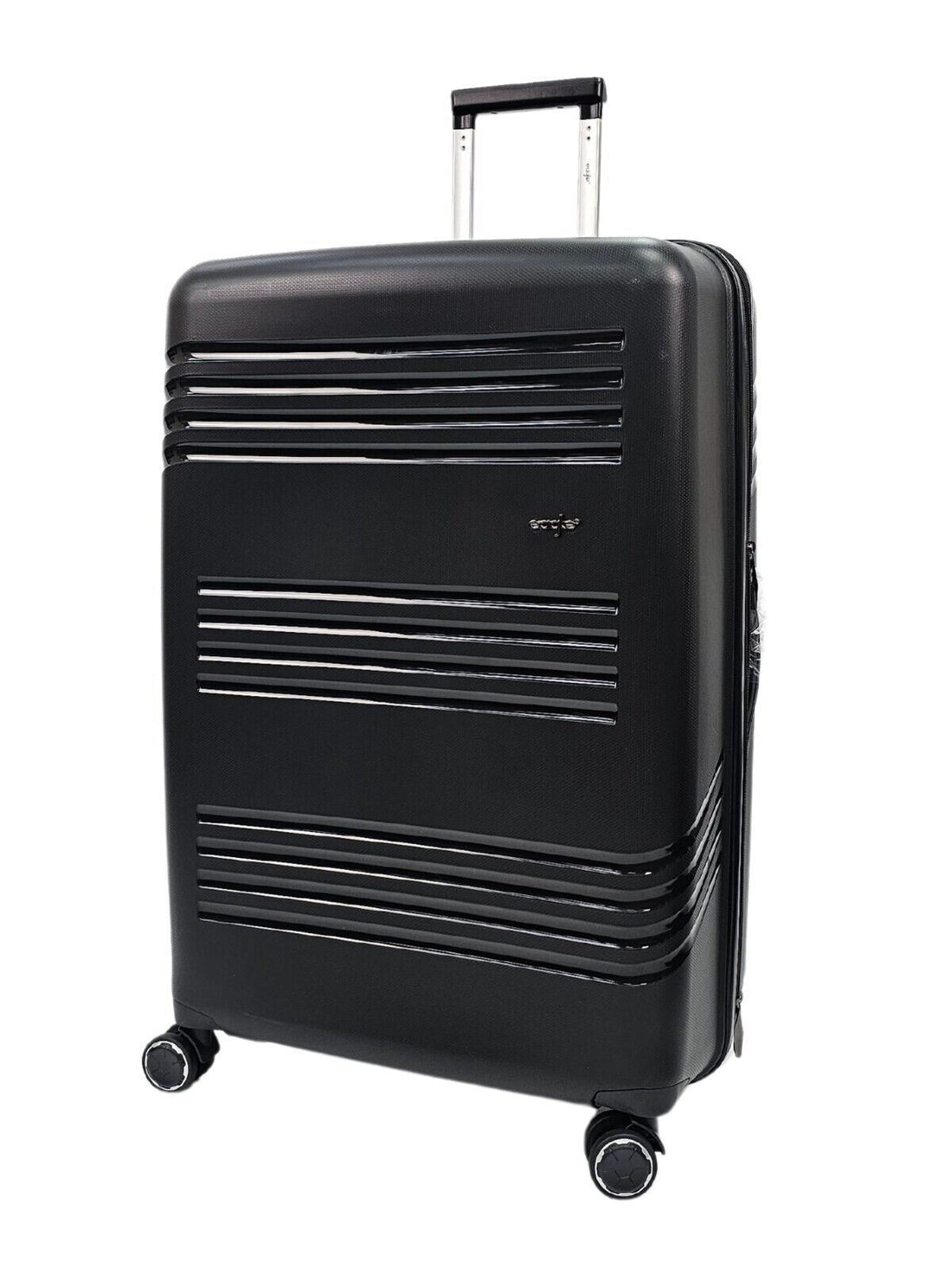 Hard Shell Black Cabin Suitcase Set 4 Wheel Luggage TSA Bag - Upperclass Fashions 
