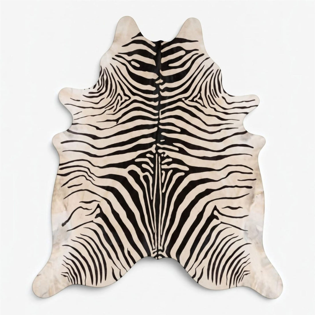 Natural Cow Real Leather Print Cowhide Hairon Rug - Zebra