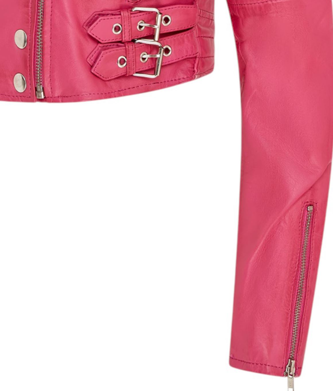 Womens Brando Cropped Leather Jacket-Longtown