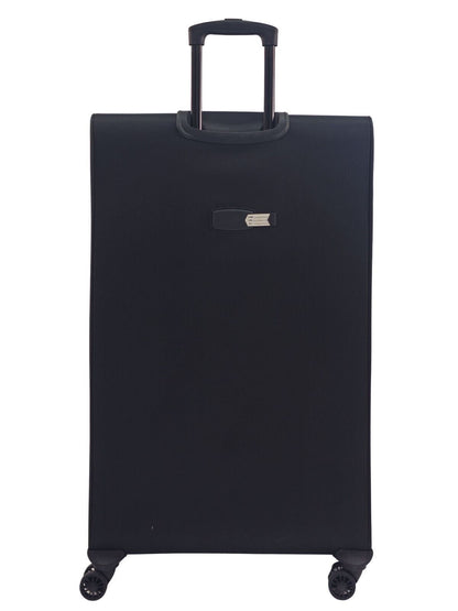 Ashland Extra Large Soft Shell Suitcase in Black
