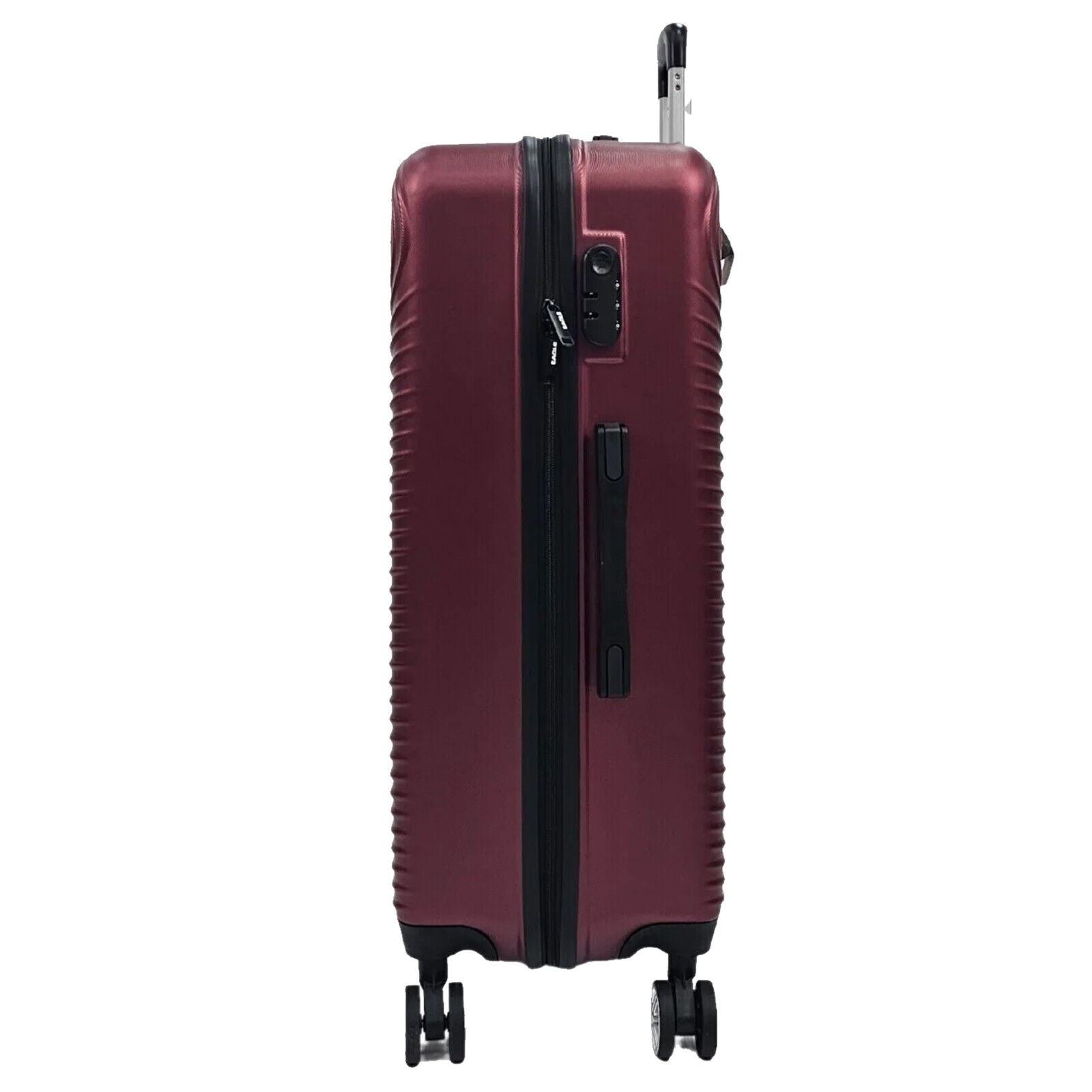 Brookside Extra Large Hard Shell Suitcase in Burgundy