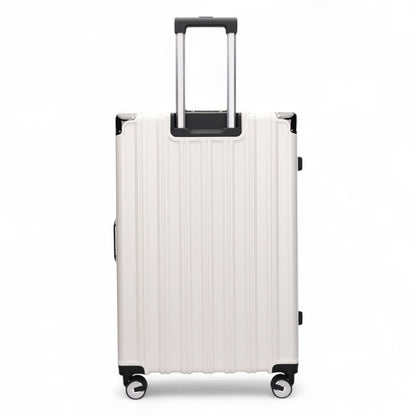 Hardshell Pink Suitcase Set Robust 8 Wheel Luggage Cabin Case Bag - IL-PC-ALLOY-WHITE