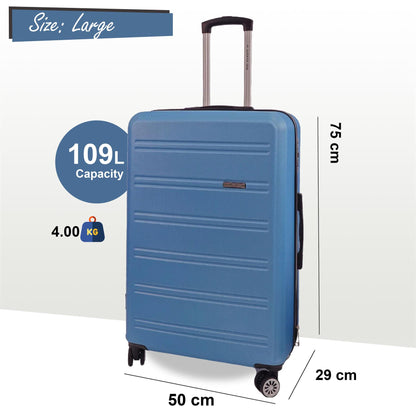 Alabaster Large Hard Shell Suitcase in Blue