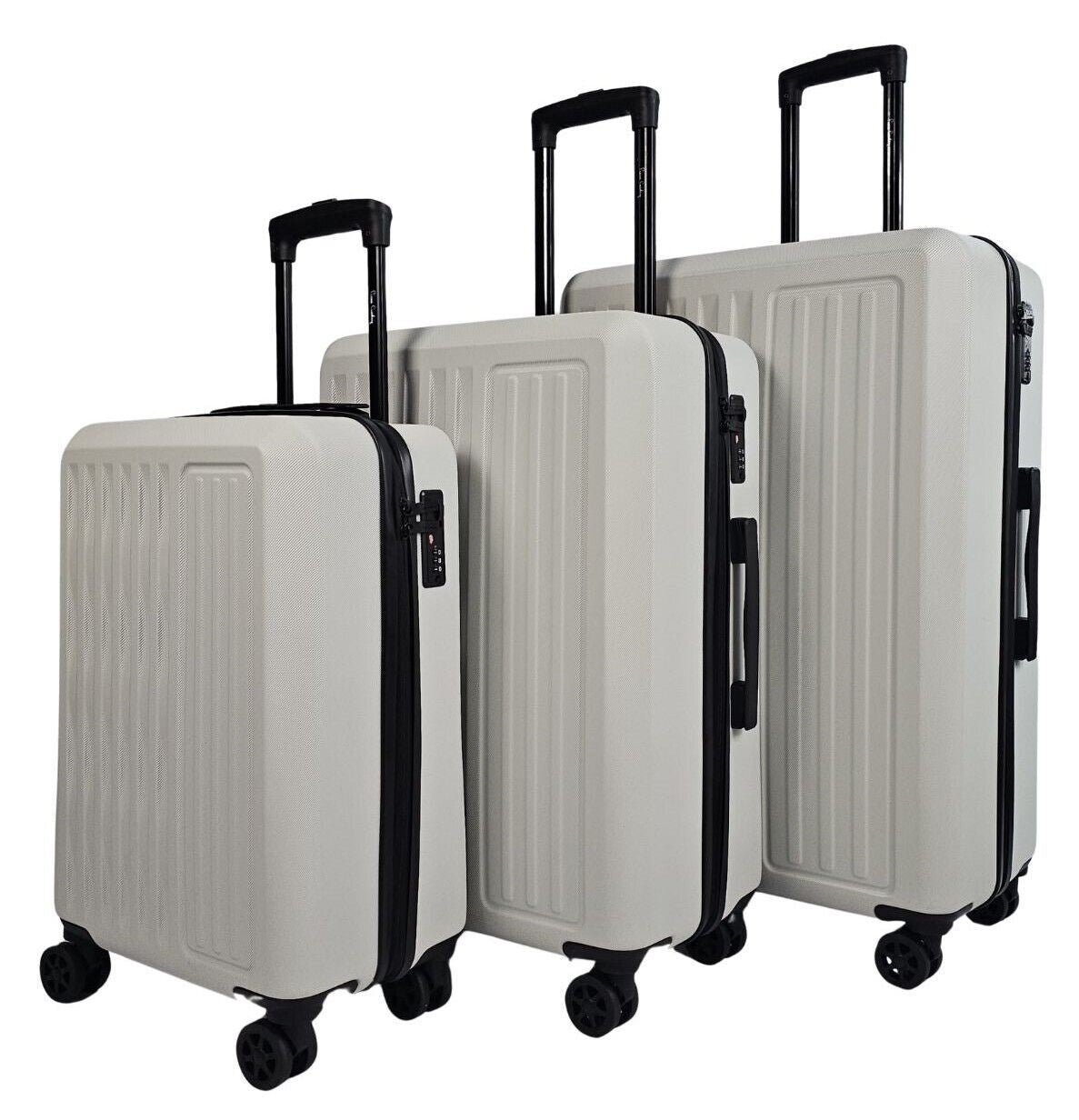 Cullman Set of 3 Hard Shell Suitcase in White