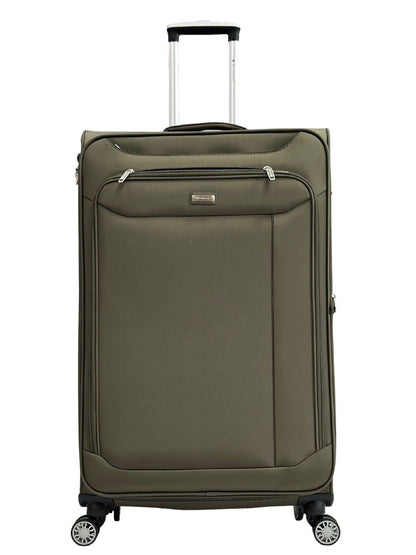 Centreville Large Soft Shell Suitcase in Khaki