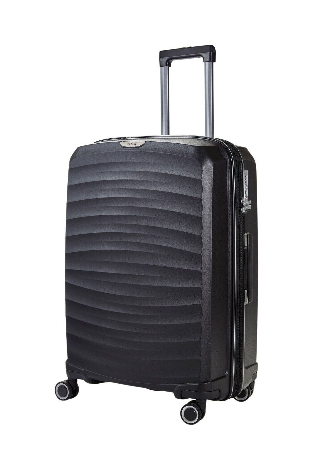 Altoona Large Hard Shell Suitcase in Black Upperclass Fashions