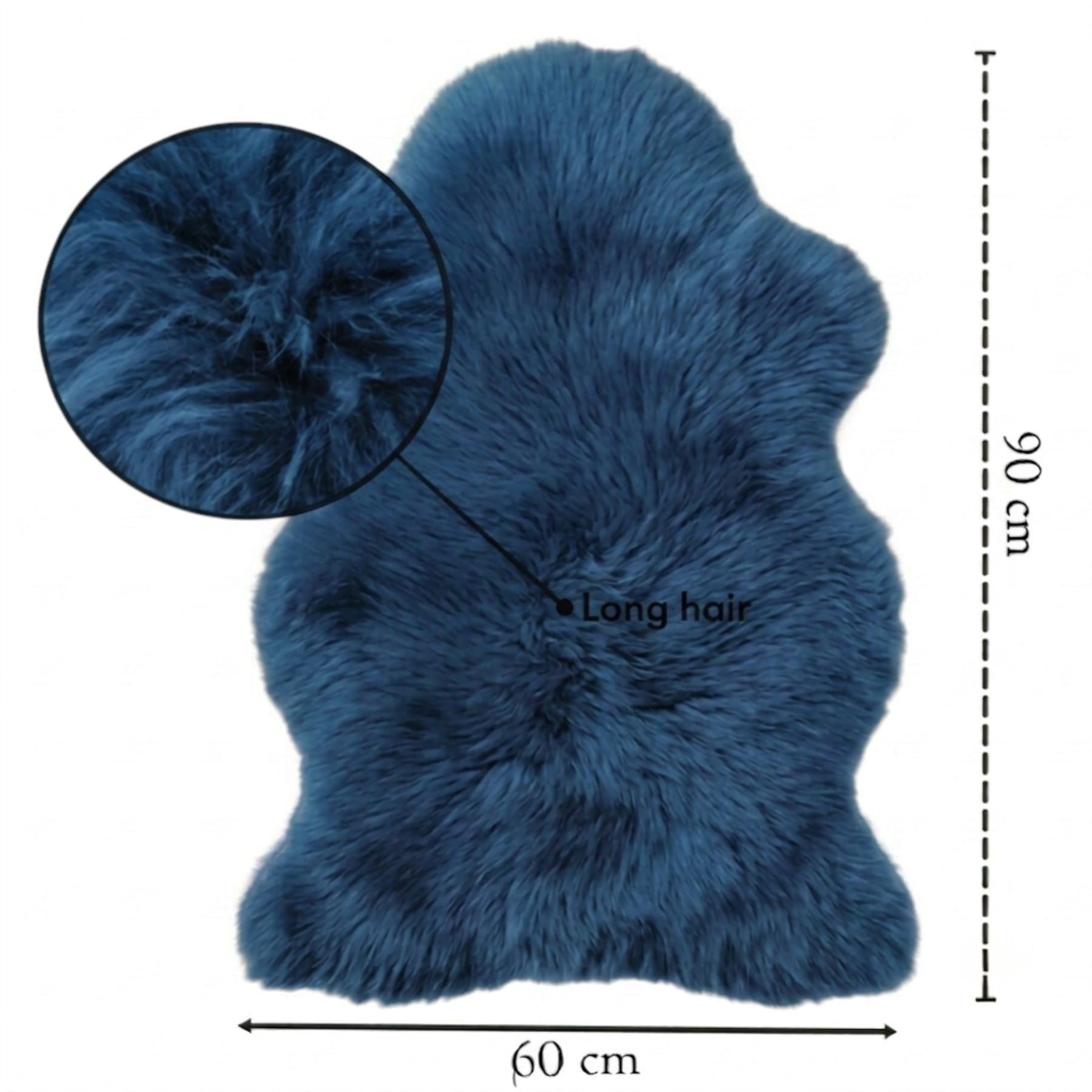 Genuine Sheepskin Natural Silky Soft Fluffy Real Wool Rug