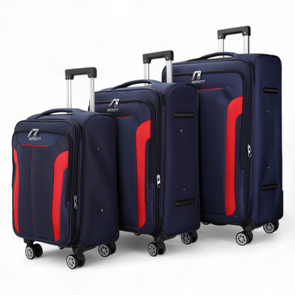 Delta Set of 3 Hard Shell Suitcase in Navy