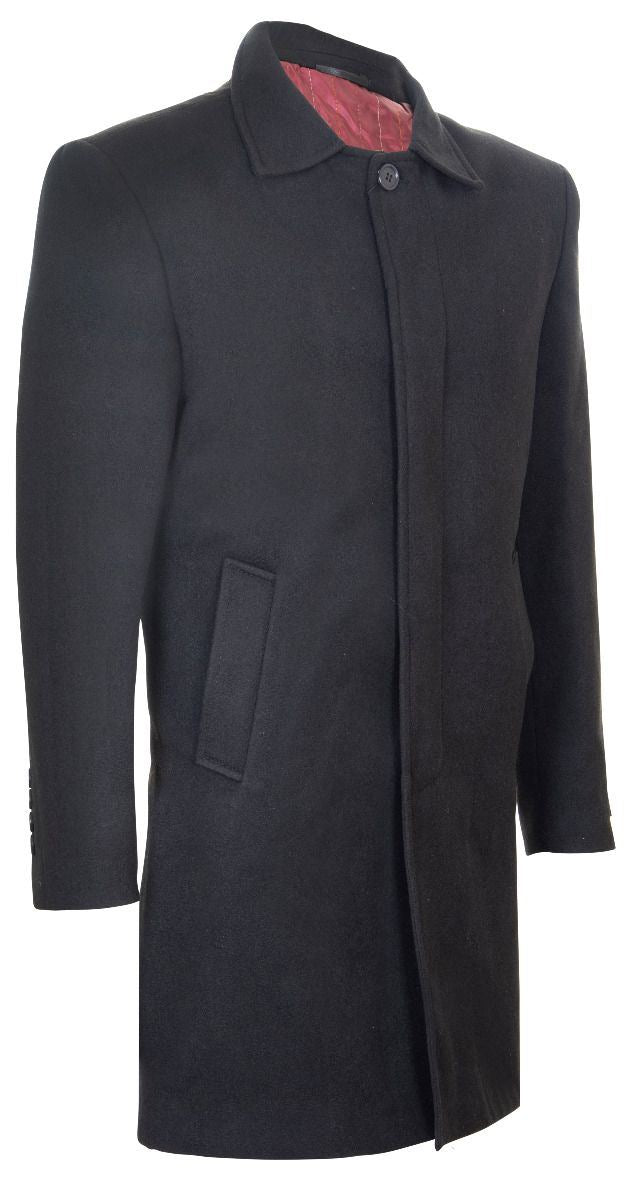 Mens slim fit overcoat on sale uk