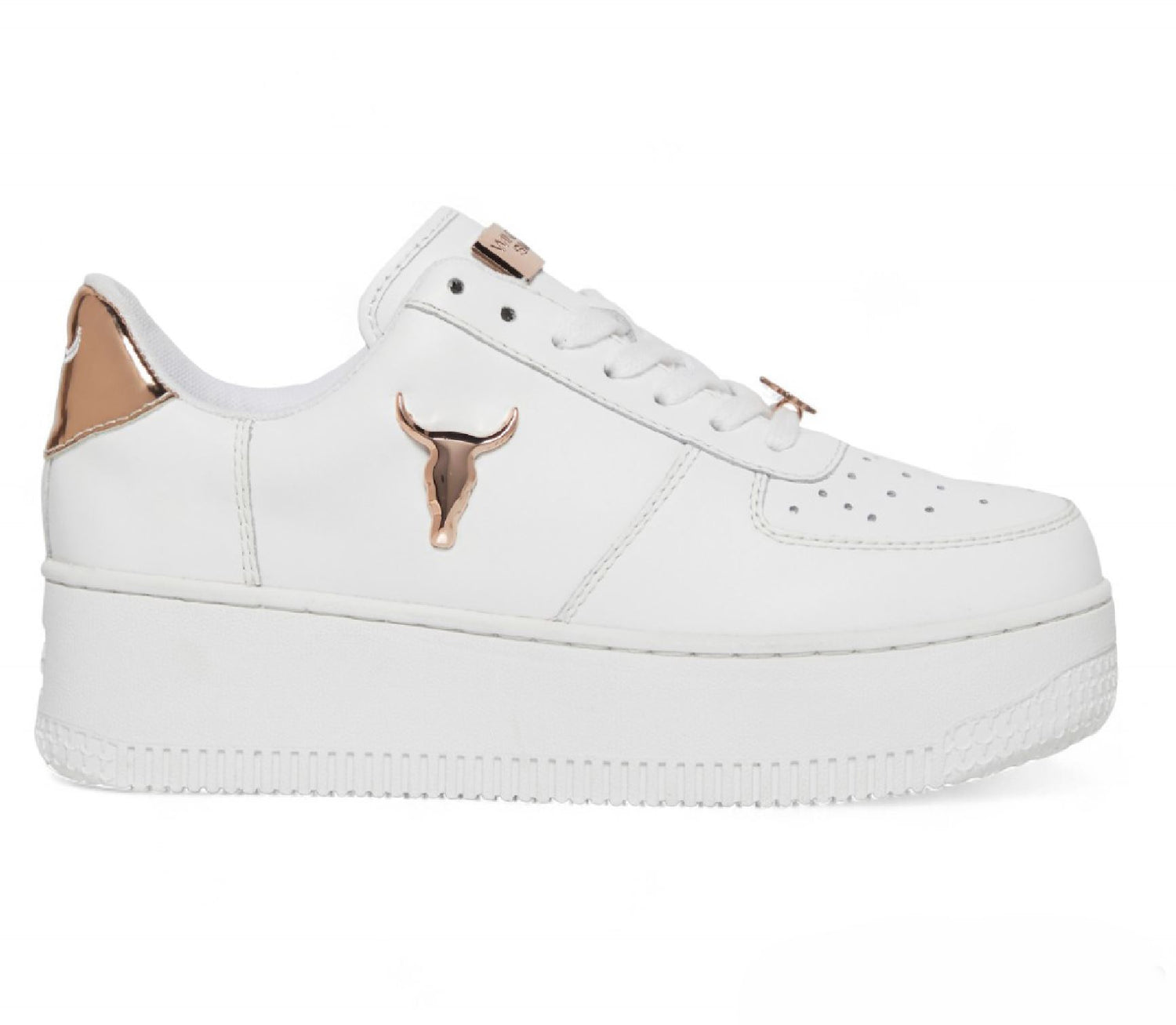 Windsorsmith White Chunky Leather Sneakers - Rich