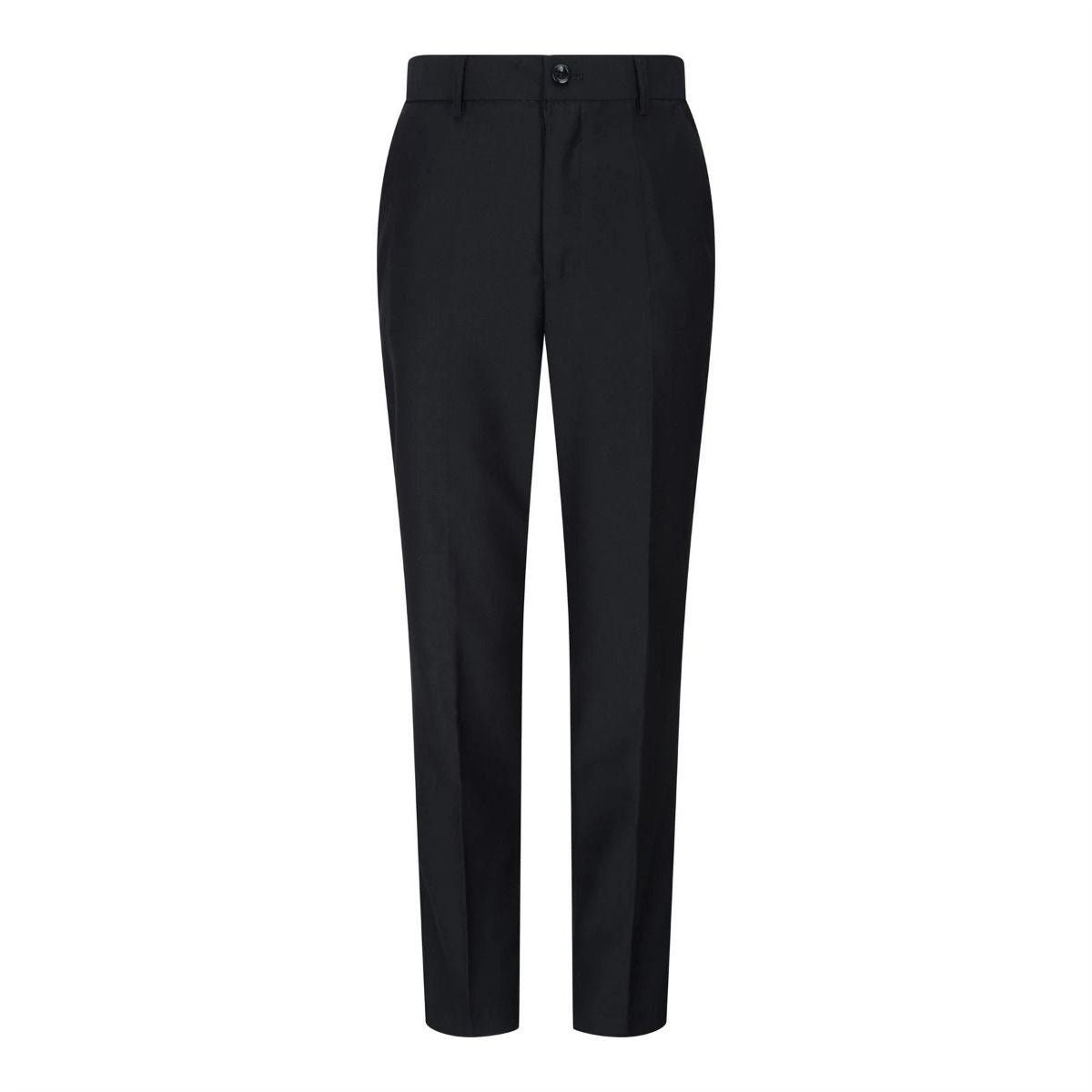 Boys 3 Piece Plain Black Classic Retro Suit