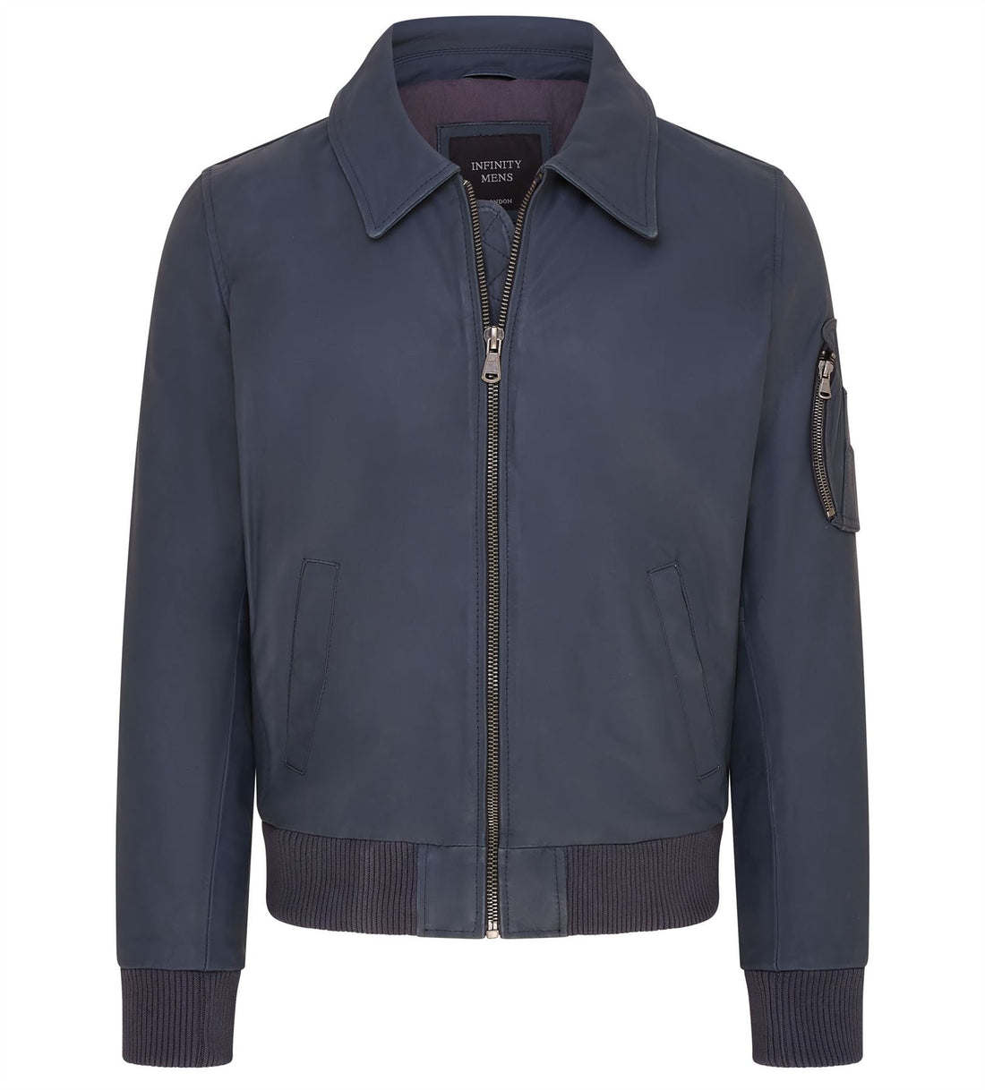 Mens A2 Cowhide Leather Bomber Jacket-Eura