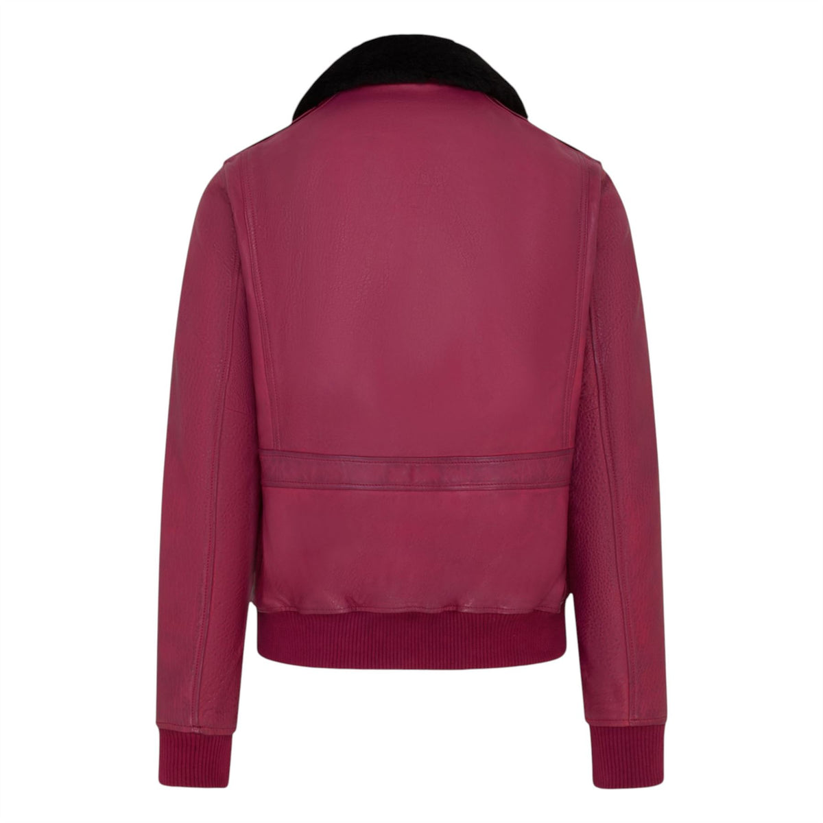 Mens Leather Aviator Bomber Jacket - Lunar