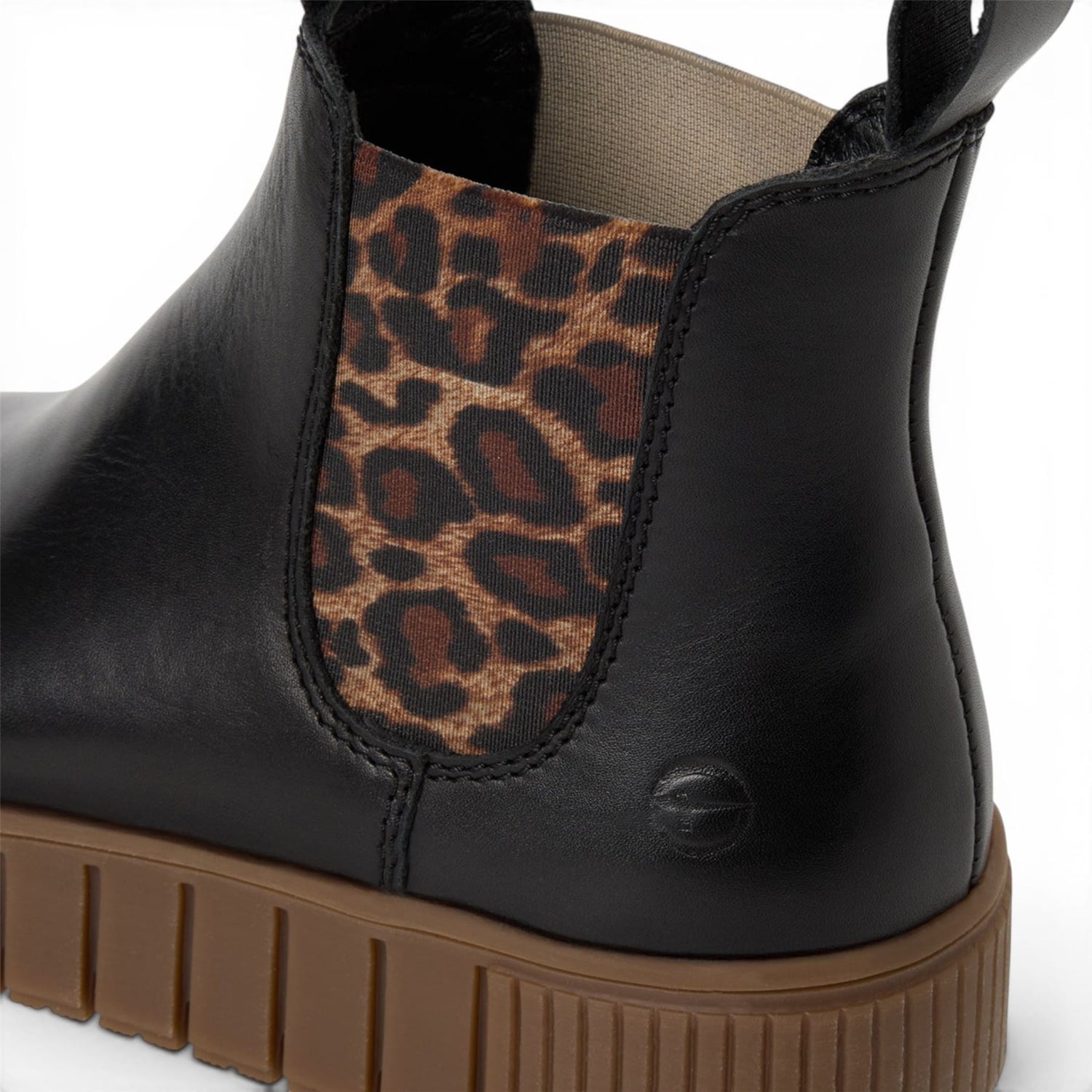 Tamaris Womens Black Leather Chelsea Ankle Boots - 25403-43