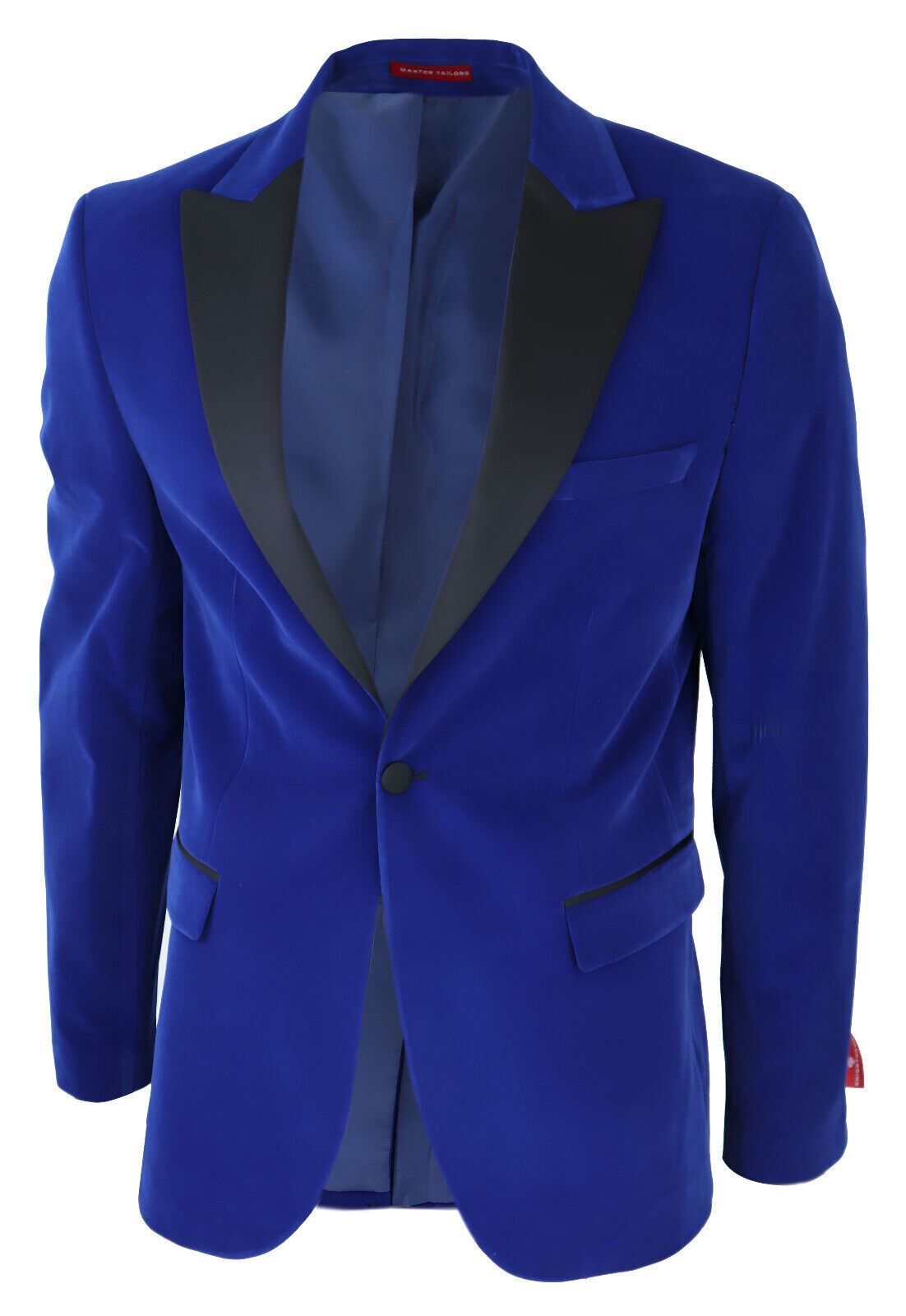 Mens Blue Velvet Dinner Tuxedo Suit Jacket Blazer - Upperclass Fashions 