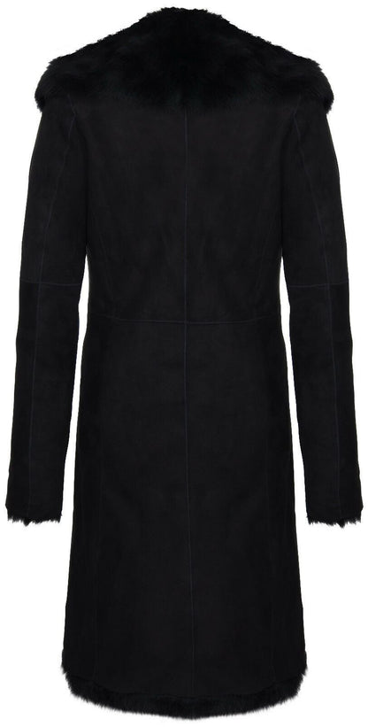 Womens Suede Toscana Sheepskin Trench Coat-Rochester