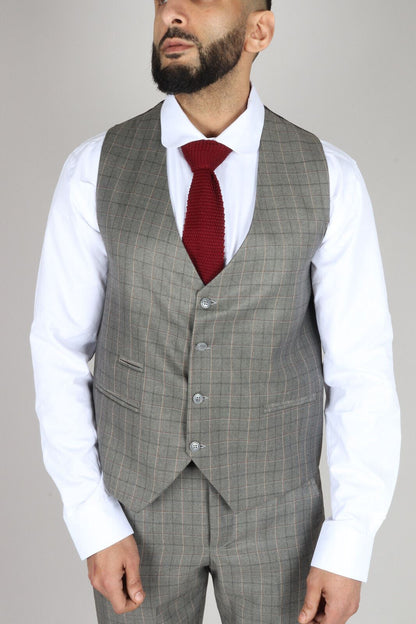 Mens IM2 Classic Plain Grey 3 Piece Suit - Upperclass Fashions 