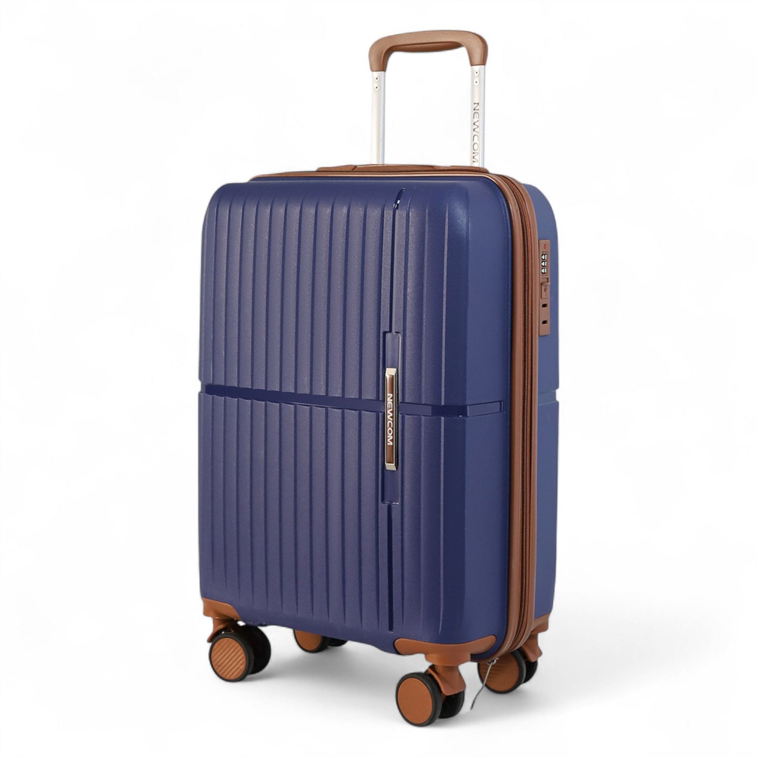 Corowa Large Hard Shell Suitcase in Teal Blue
