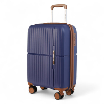 Corowa Large Hard Shell Suitcase in Teal Blue