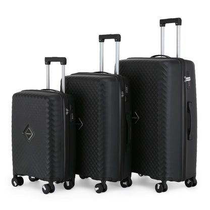 Courtenay Set of 3 Hard Shell Suitcase in Black