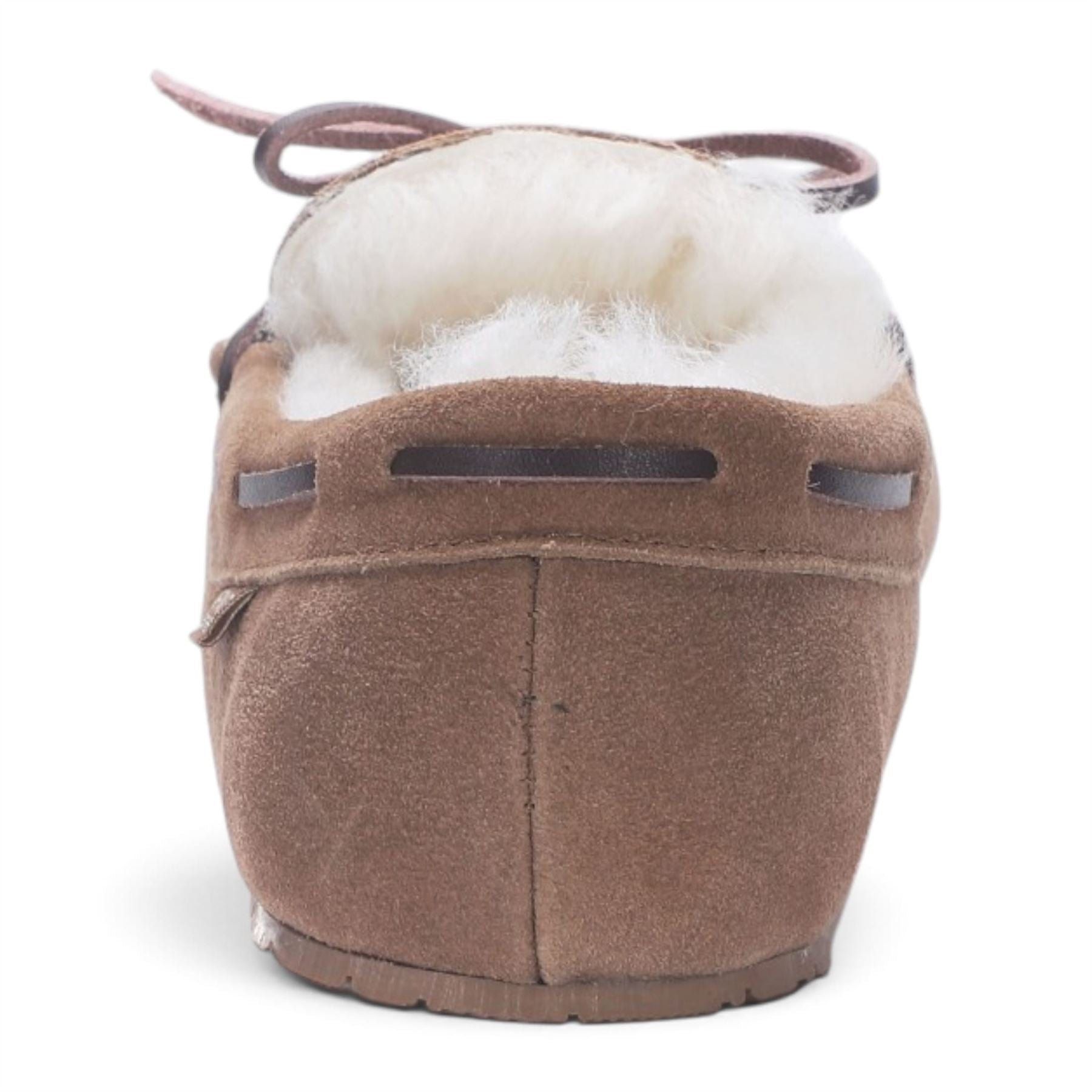 Men’s Chestnut Tan Genuine Sheepskin Moccasin Winter Slippers - Flint