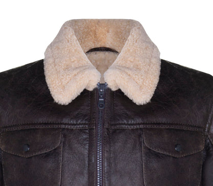 Mens Classic Sheepskin Safari Jacket-Hertford