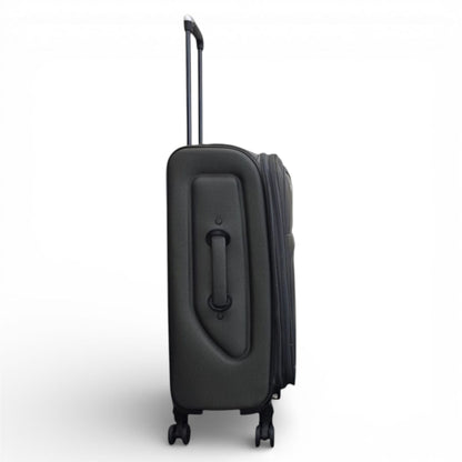 Nagoya Medium Soft Shell Suitcase in Grey