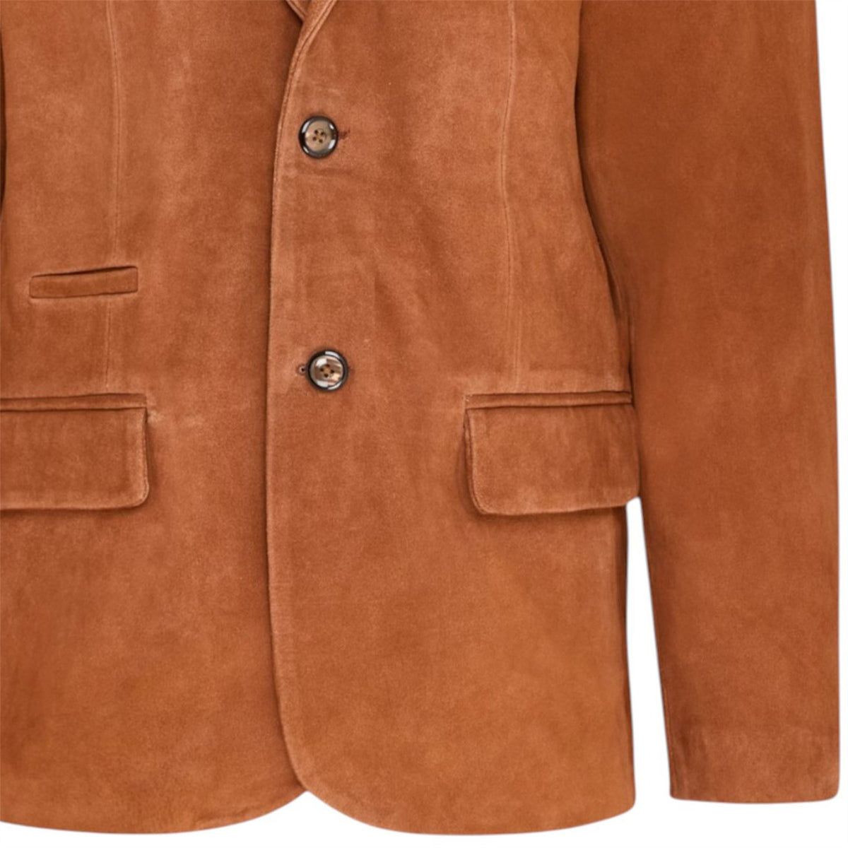 Mens Slim Goat Suede Italian Blazer Jacket-Somero
