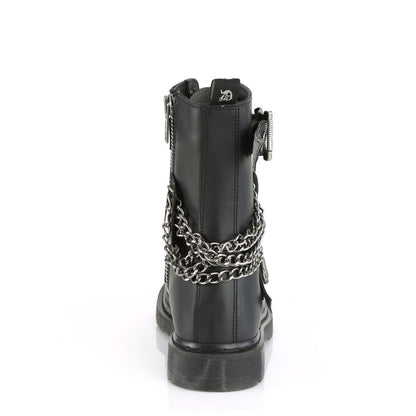 Demonia Bolt 250 Black Vegan Leather Mid-Calf Boots