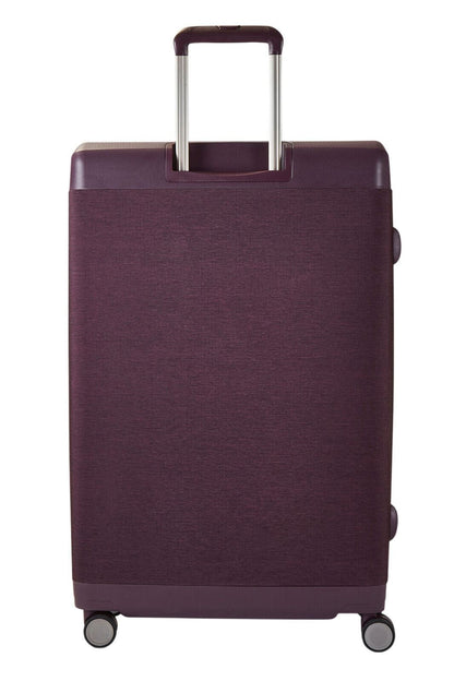 Lightweight Purple Soft Suitcases 4 Wheel Luggage Travel Trolley Cases Cabin Bags