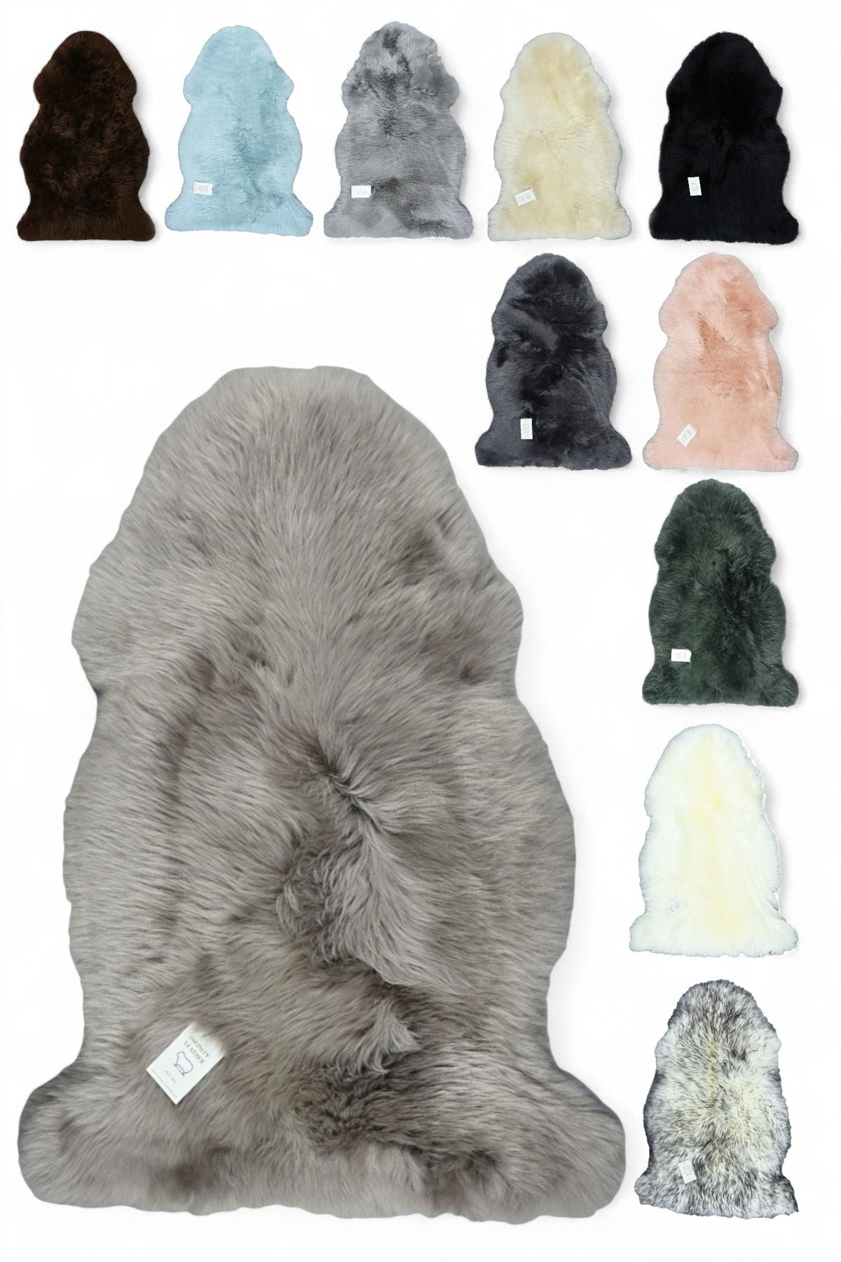 Genuine Sheepskin Natural Silky Soft Fluffy Real Wool Rug
