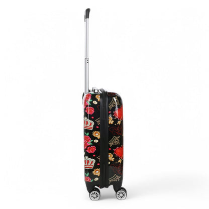 Ballina Cabin Hard Shell Suitcase in Black Queen Rosses
