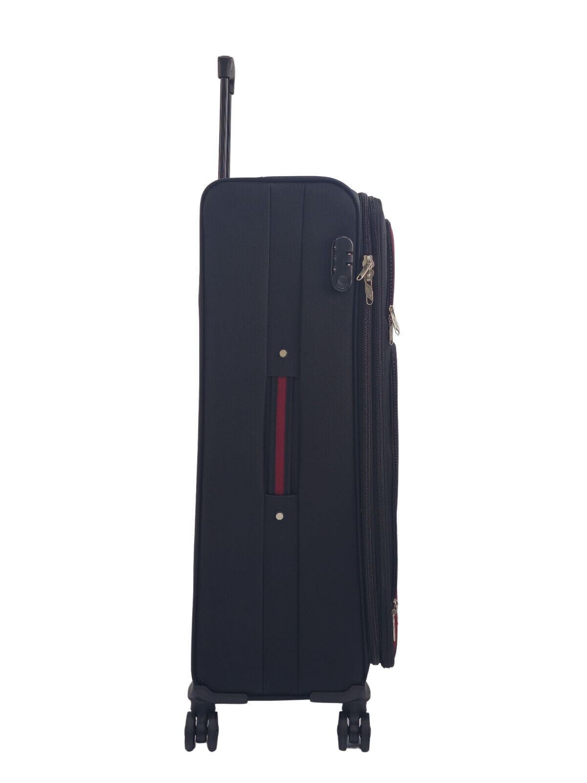 Ashland Large Soft Shell Suitcase in Black