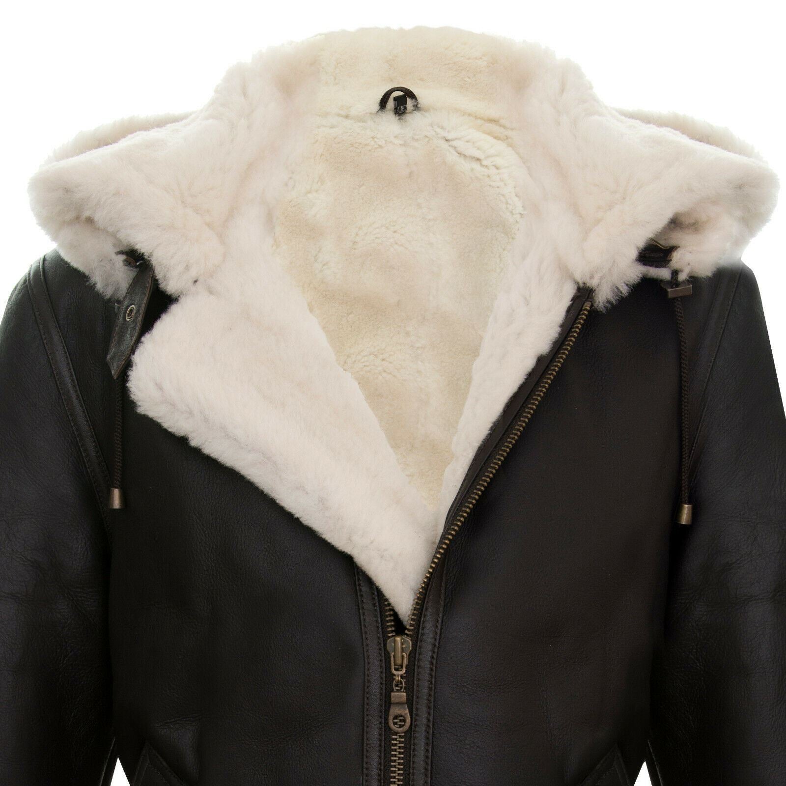 Mens B3 Hooded Sheepskin Flying Jacket-Harwich