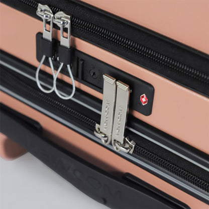Durable EasyJet Ryanair 39 x 26 x 51.5 cm Pink Front Open Cabin Luggage Travel Suitcase