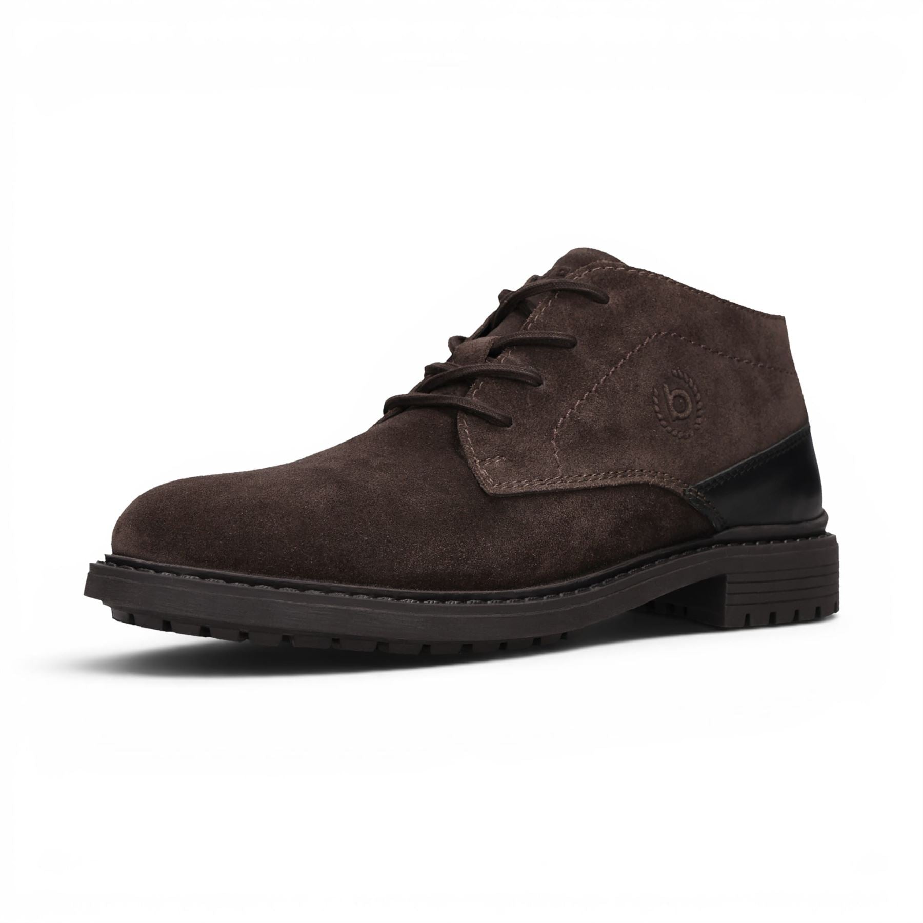 Bugatti Mens Dark Brown Suede Leather Lace-up Desert Ankle Boots - Lota