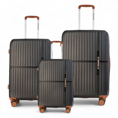 Corowa Set of 3 Hard Shell Suitcase in Black