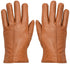 WOMENS TAN CLASSIC SOFT REAL 100% LEATHER GLOVES THERMAL LINED DRIVING FITTED - Upperclass Fashions 