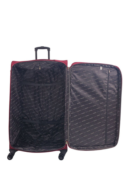 Ashland Extra Large Soft Shell Suitcase in Burgundy
