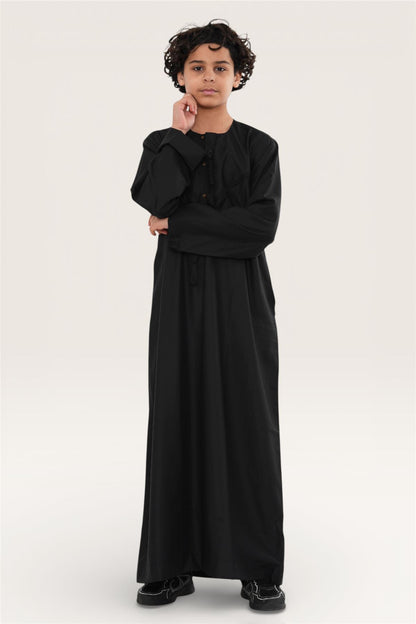 Kids Boys Eid Moroccan Jubba Robe Djellaba Ramadan Eid Thobe - K-HM11