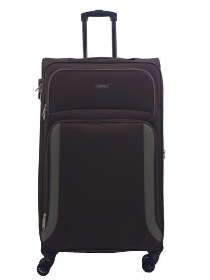 Ashland Large Soft Shell Suitcase in Brown