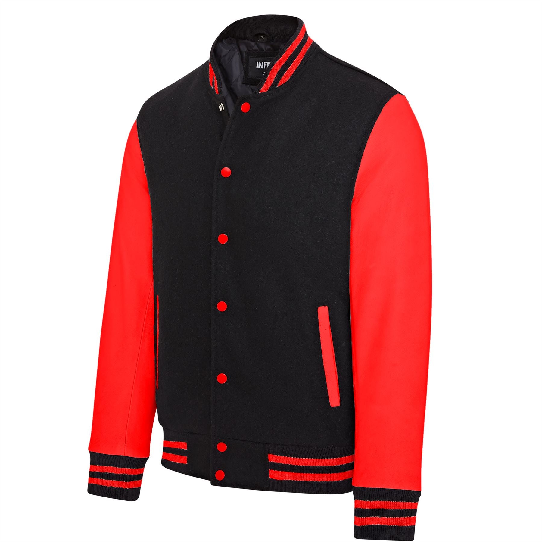 Letterman Baseball Wool Leather Varsity Bomber Jacket - Wallingford