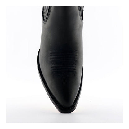 Grinders Unisex Black Western Ankle Boots- Maverick