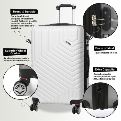 Bega Large Hard Shell Suitcase in White